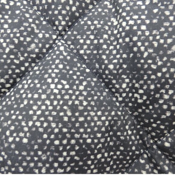 J.Crew Factory Women’s Navy Speckled Quilted Down Vest S Preppy Classic Layering - Picture 7 of 7